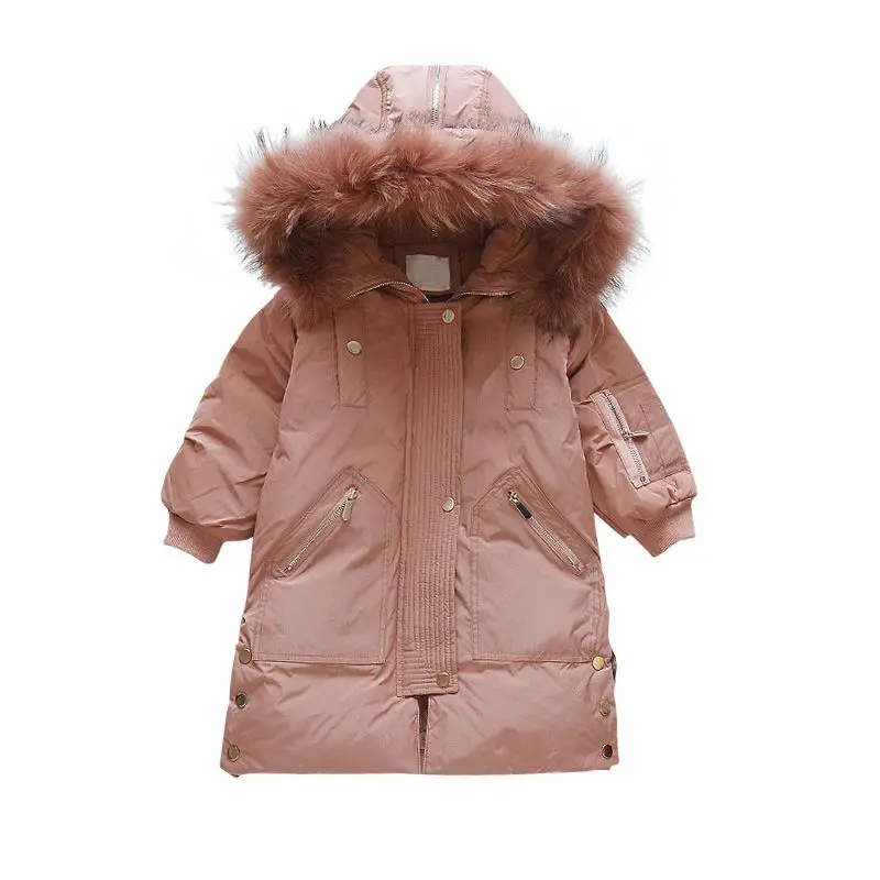 2020 Winter Girls Down Cotton Jackets Baby Outdoor Warm Clothing Thick Coats Children's Parkas Kids Fashion Casual Outwear W746 enlarge