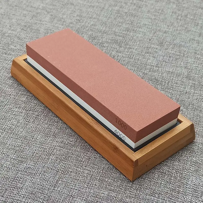 

Double-side oil stone whetstone kitchen gadgets knives accessories sharpening stone sets Base CORRECTION STONE Knife clip