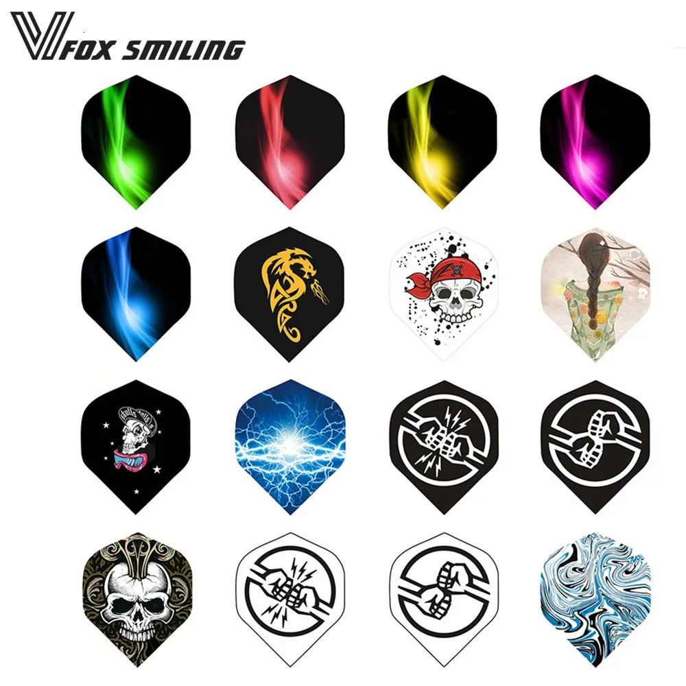 30PCS New Nice Darts Flights Wing Mixed Style for Professional Darts With Cool Skull Pattern
