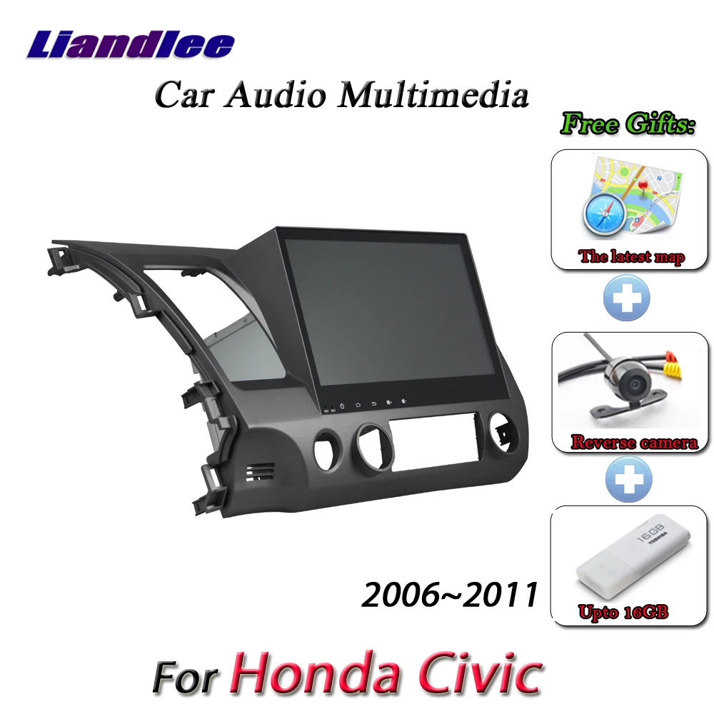 

Liandlee Car Android System For Honda Civic 2006~2011 - Radio AUX Mirror Link GPS Navi Navigation HD Stereo Multimedia No CD DVD