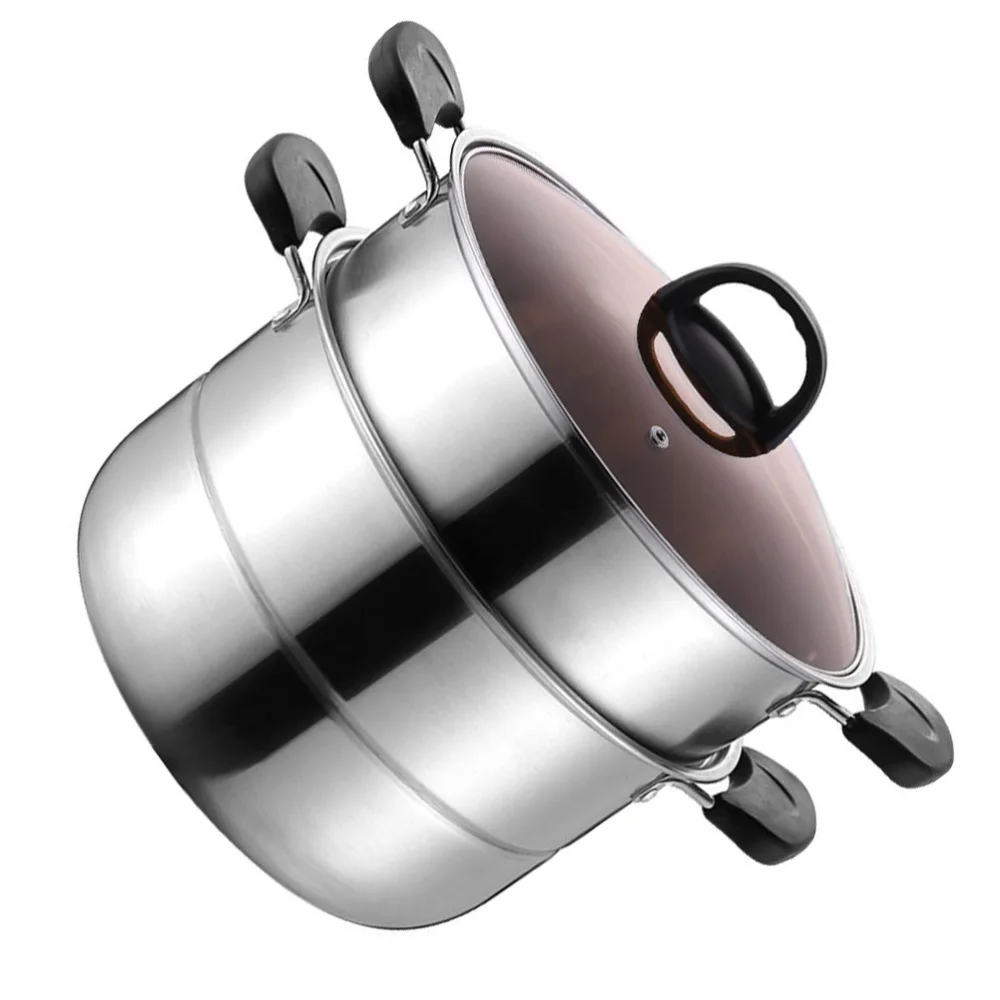 

1Pc Stainless Steel Steamer Multifunctional Steam Pot for Home (Assorted Color)