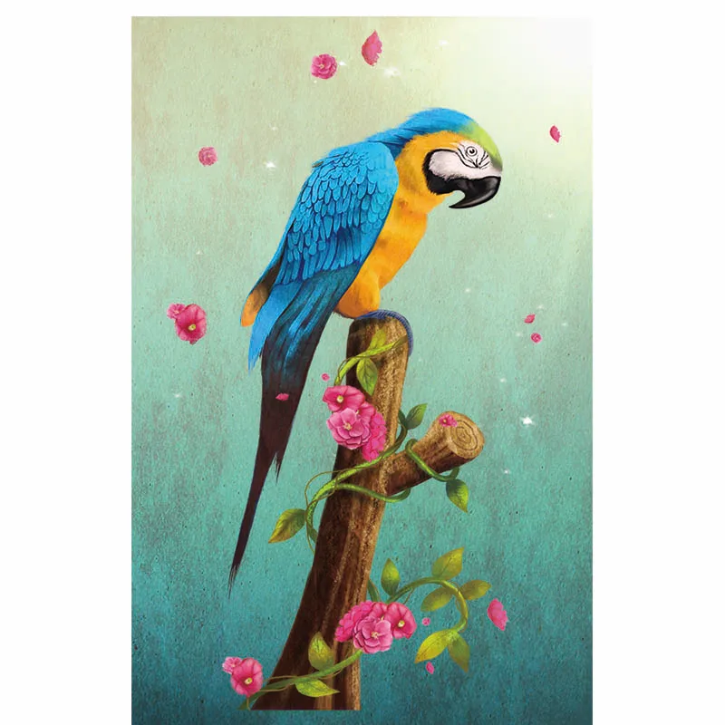 Алмазная картина дятел полная квадратная вышивка Стразы Вышивка крестиком