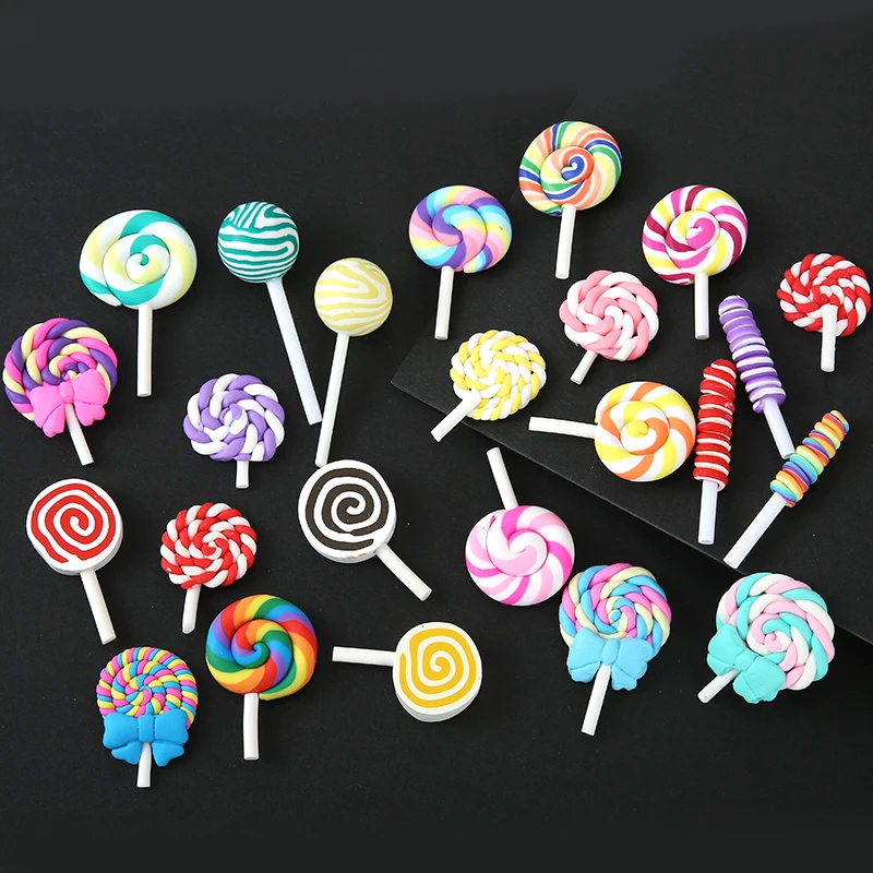 

10pcs Lollipop Charms Pendants For Handmade DIY Bracelets Necklace Earring Key Chain Jewelry Making Accessories
