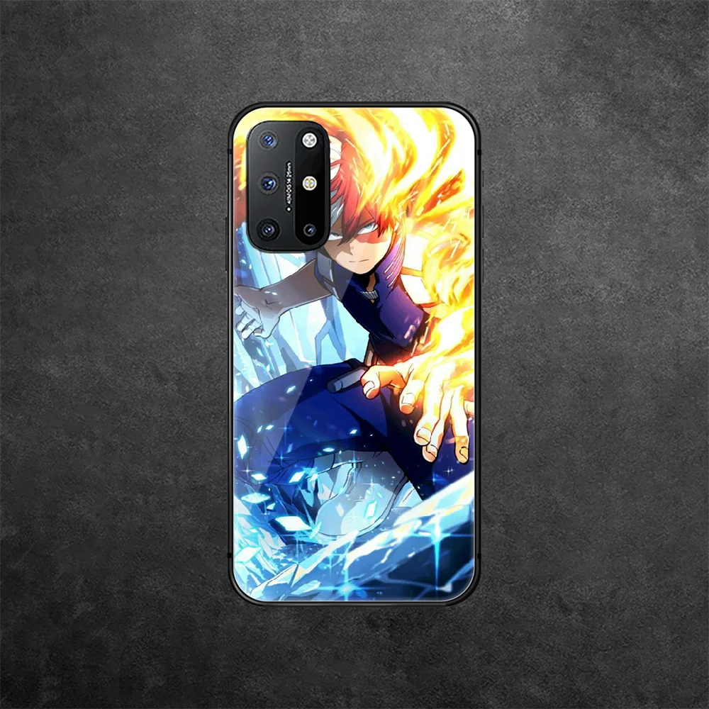 

My Hero Academia Todoroki Tempered Glass Phone Case Cover For Oneplus Oppo Realme A53 Find X 2 3 5 6 7 8 9 T Pro Nord Gt Neo