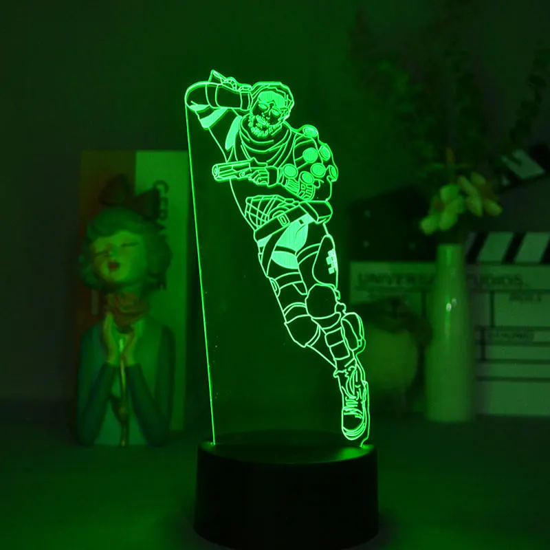 

APP Control 3D Game Night Light Apex Hero Room Decoration Nightlight Kids Bedroom 16 Color Changing Touch Sensor Table Lamp