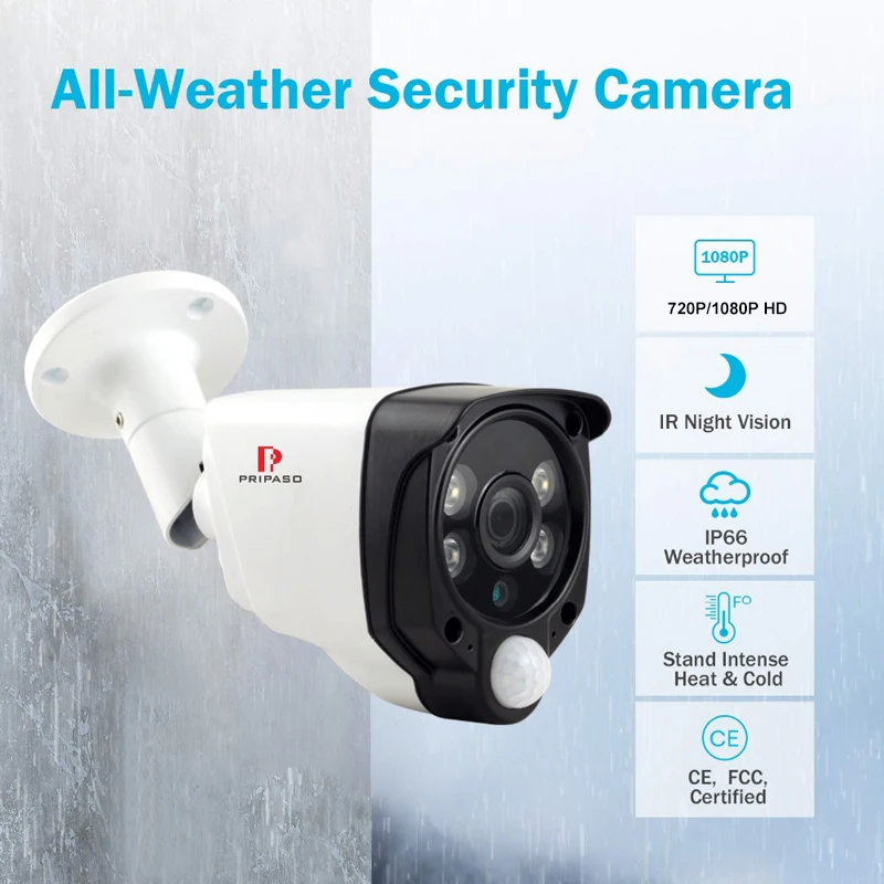 HD 1080P 2MP 4 в 1 Функция PIR сигнализация камера Открытый ИК водонепроницаемый CCTV открытый обнаружения движения камера безопасности AHD CVI TVI