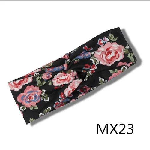 MX23 Классическая крученая повязка на голову для женщин леопардовая эластичная Тюрбан повязка на голову для спорта на открытом воздухе повязка на голову с узлом тюрбан вечерние аксессуары для волос - Цвет: MX23