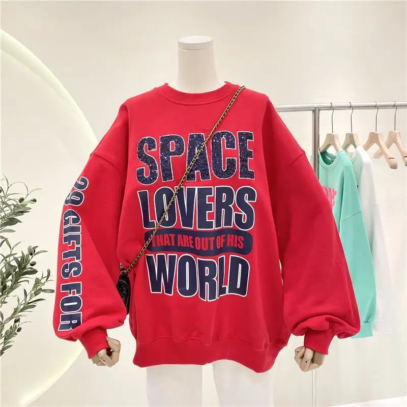 Sweatshirt Autumn Kawaii Women Sweetshirts Hoodie Vintage Clothes Women Pullovers Korean Fashion Oversized Sweatshirt Harajuku