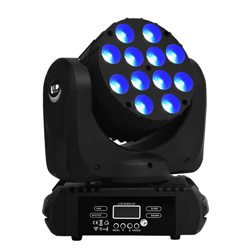 12x12W moving head Светодиодный светильник с движущейся головкой 12x12 Вт RGBW 4в1 с эффектом смешивания цветов, стробоскоп, светодиодный светильник, хороший для дискотеки, DJ, вечерние - Цвет: 12x12W moving head