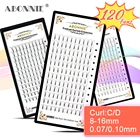 Ресницы Abonnie Premade, накладные ресницы с длинным стержнем 0,070,1 русский 3D 4D 5D 6D, ресницы для макияжа, смешанные искусственные норковые