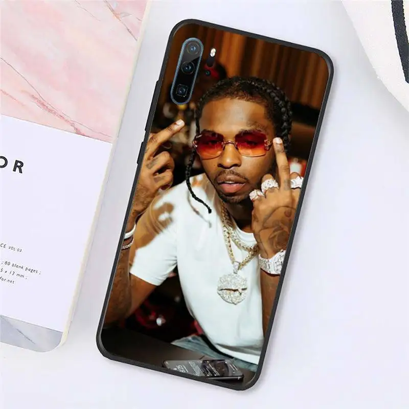 

Pop Smoke rapper Phone Case For Huawei honor Mate P 10 20 30 40 Pro 10i 9 10 20 8x Lite Y91C V17 6.38 6.44