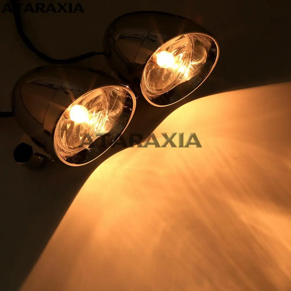 Универсальные мотоциклетные фары противотуманные в стиле ретро 10 Вт 12 В для Harley