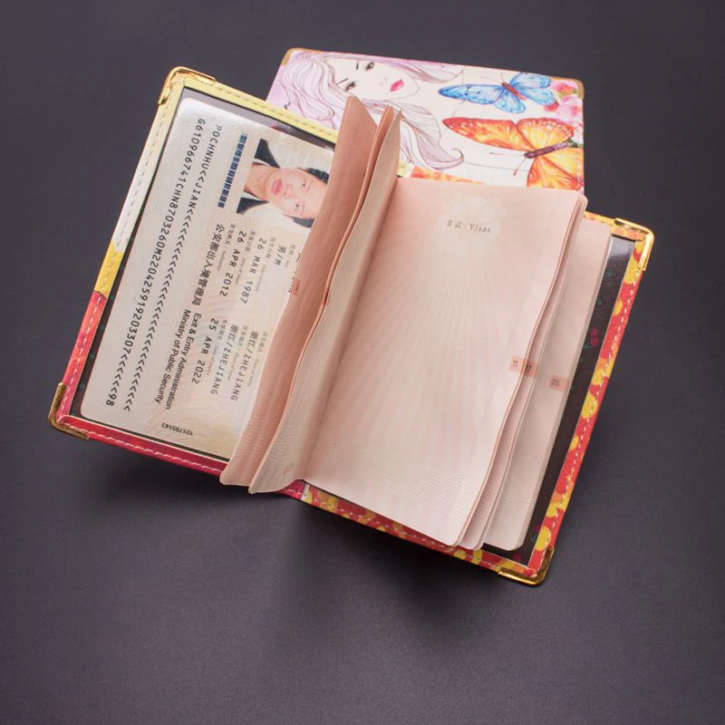 Дорожный Чехол из искусственной кожи с принтом для карт мужчин и женщин мужской