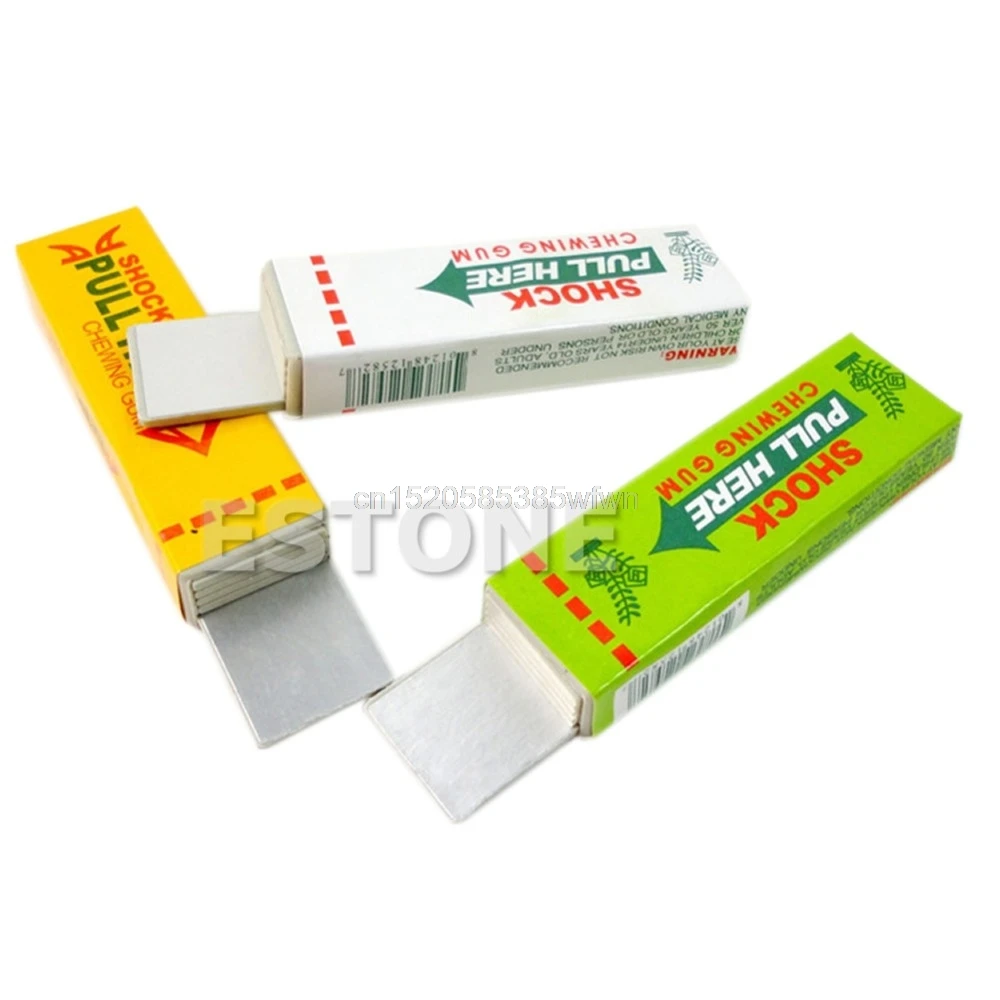 

5Pcs/Lot Electric Shock Chewing Gum Prank Joke Gag Trick #HC6U# Drop shipping