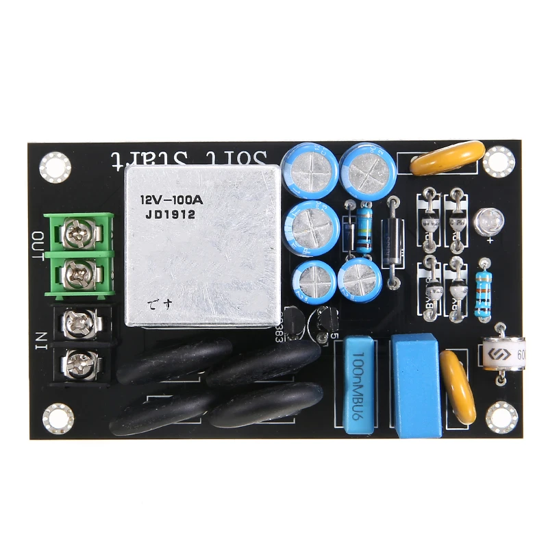 

1PC High Current Copper Feet Replay Soft Start Startup Delay Temperature Protection Board 220V 100A Class A Power Amplifier