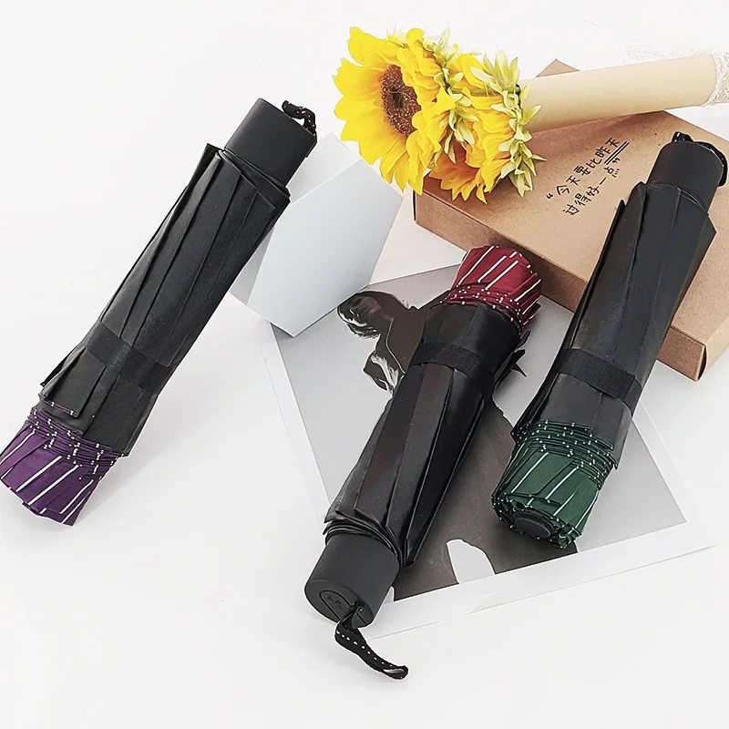 

Umbrella Business Men's Large Double Rain Vinyl Windshield Sun Umbrella Ten Bones Three-fold Umbrella Beach Umbrella