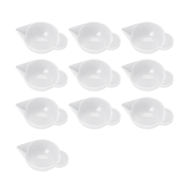 

10 Pcs Silicone Mold Cup Dispenser, Mini Measuring Cup,Modulation Tools for DIY Epoxy Resin Craft