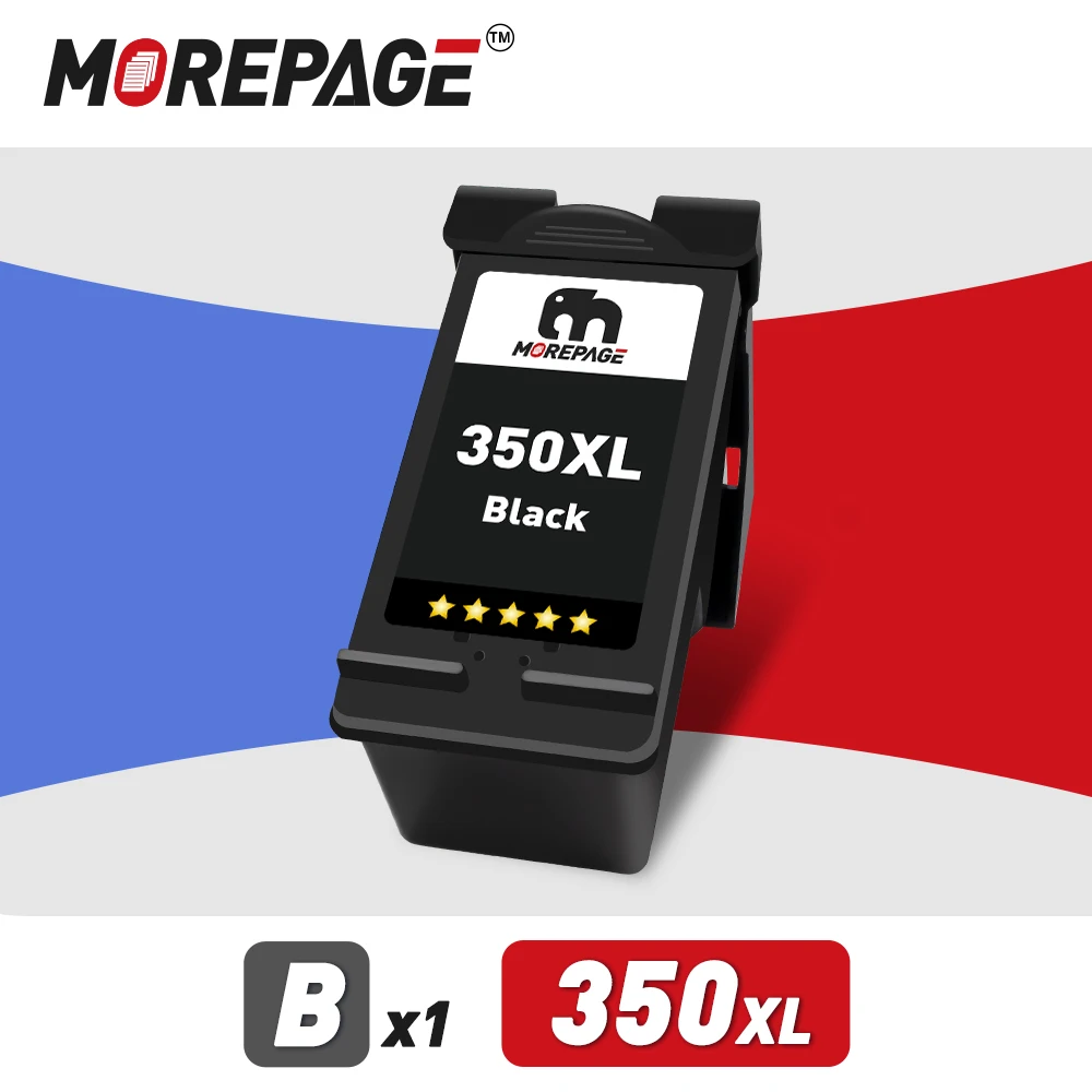 

MorePage 1Pack Refilled 350XL 351XL Cartridge Replacement For HP 350 351 350 Ink Cartrisdge Deskjet D4260 4260 D4360 C4200 C4480