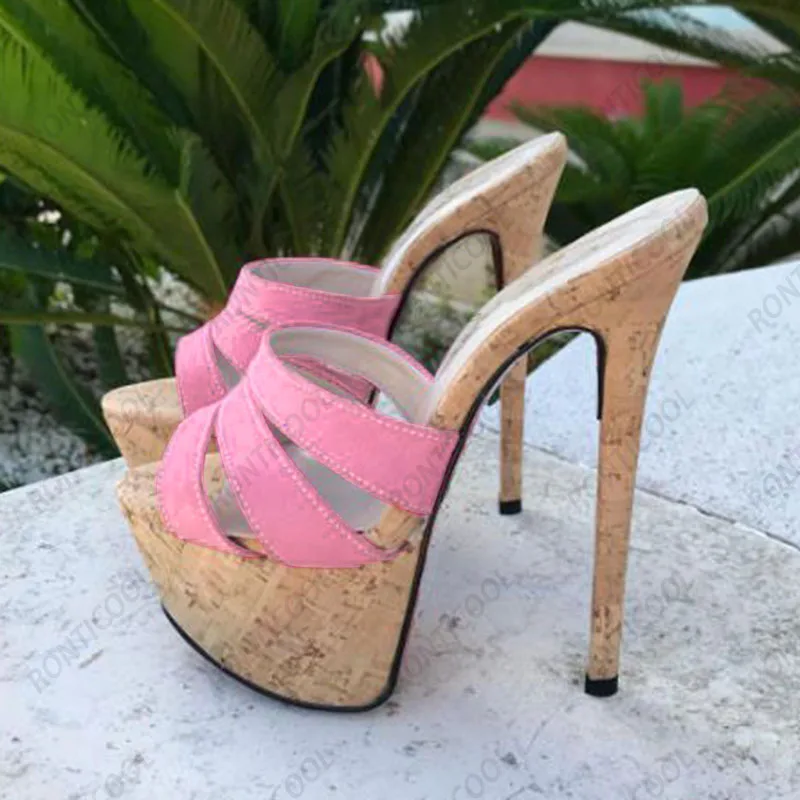 

Женские замшевые Босоножки с открытым носком, размеры 5-20