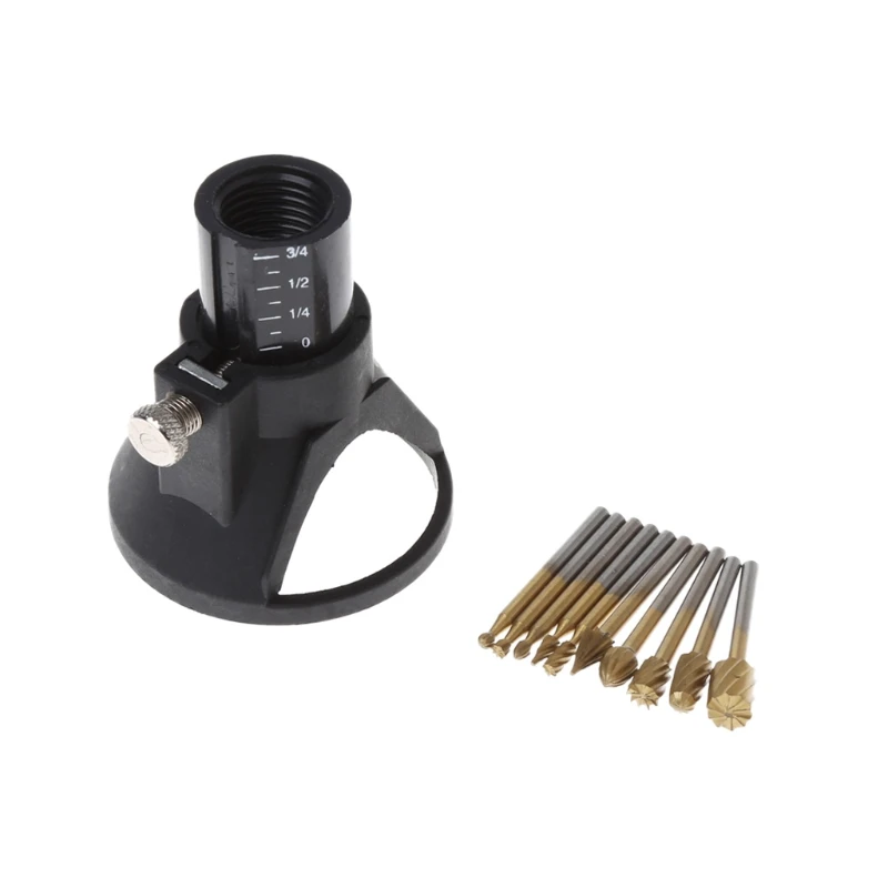 

10Pcs 1/8Inch Shank Milling Rotary File Burrs Bit Locator Set Wood Carving Rasps Aug.