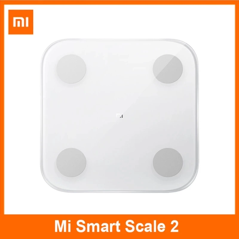 Смарт весы Xiaomi Mi 2 Mijia Bluetooth электронные светодиодные цифровые для ванной Вес BMI