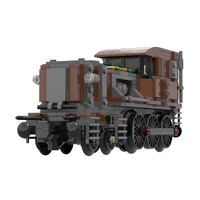 model steampunked crocodile locomotive train track constructor educational children moc toys building block brick kid gifts