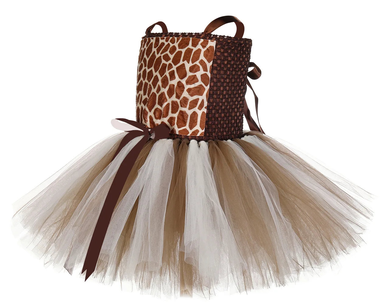 Giraffe Girl Tutu Dress With Matching Headband Set Baby Kids Cute Animal Role Play Costume Outfit Clothes For Halloween Birthday |