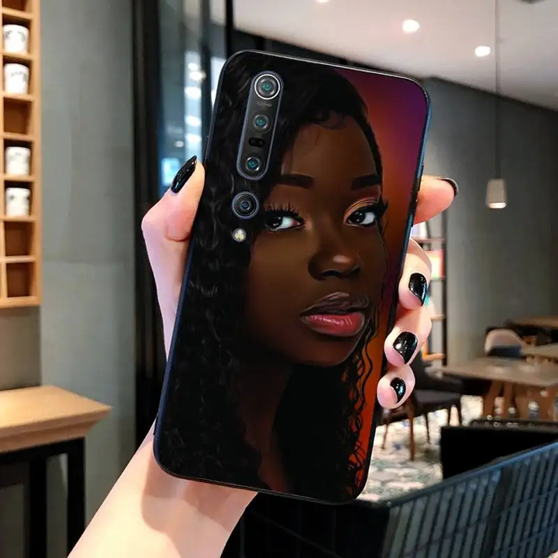 

Black Girl Magic Melanin Poppin Queen Phone Case Black Cover For Xiaomi 6X 8 8Lite 9T 10 10Lite Note 8 8T 9Pro 9Promax Cases