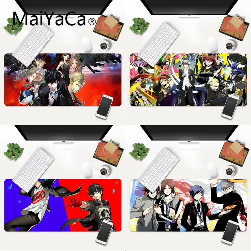 

MaiYaCa persona игровой коврик для мыши замок края Скорость Управление коврик для клавиатуры ноутбука игровой Мышь коврик размеры xl xxl 800x300 мм для М...