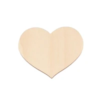 heart shaped wooden laser cut wood woodcut outline teeth silhouette blank unpainted 25 pieceswooden shape 0024