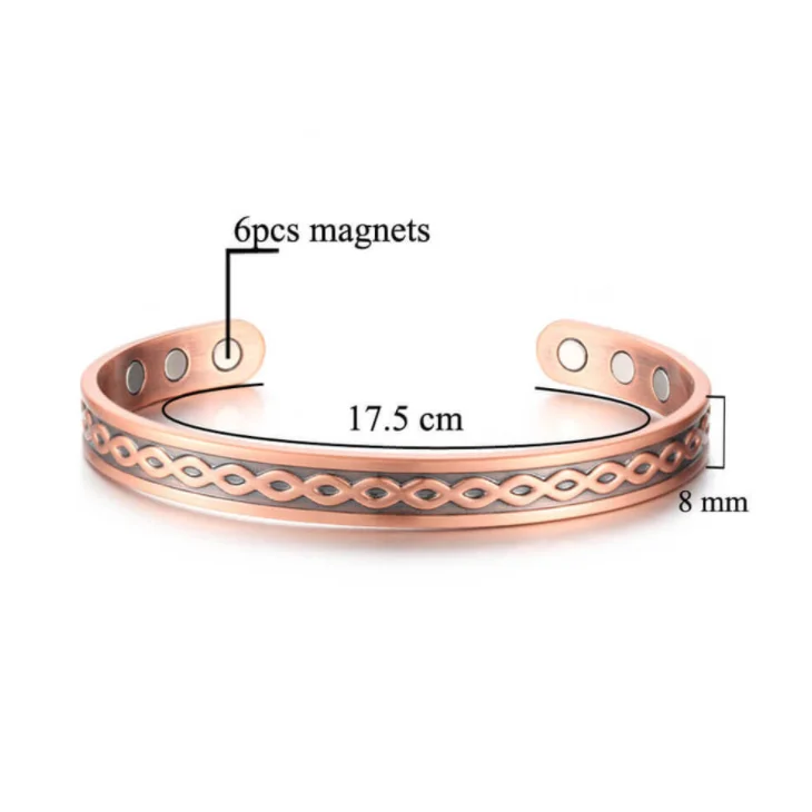 Модный браслет в стиле ретро для магнитной терапии Мужская Подарочная бижутерия
