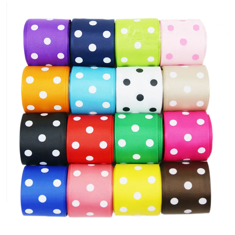 

Лента Корсажная с принтом в горошек, 38 мм, 10 ярдов/партия