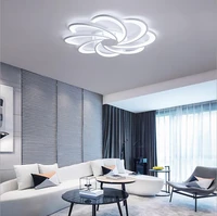 new flower ceiling light for living room home 5 6 7 8 head panel light lamp for bedroom dining room light fixture