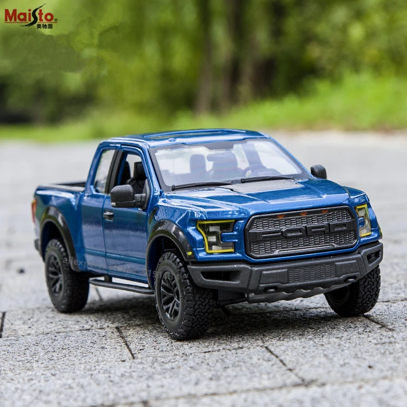 Пикап Maisto 1:24 Ford Raptor F150 Модель гоночного автомобиля из сплава модель украшение