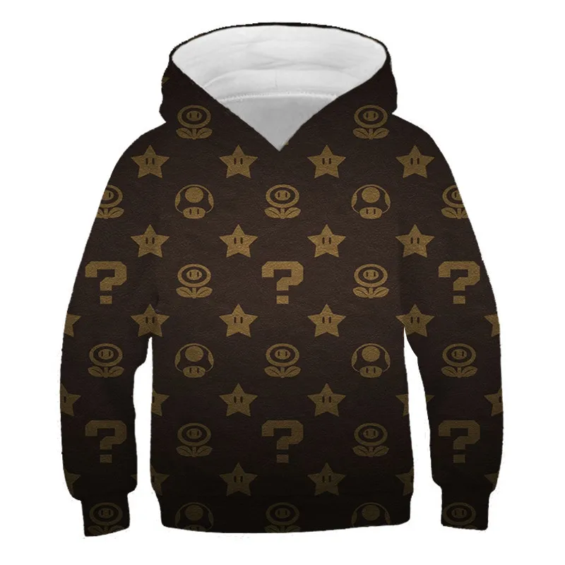 

Children boys girls mario brother Sweatshirts Warm Autumn Winter hot sale Coat hoodies Long Sleeve Outfit Tracksuit kids clothes