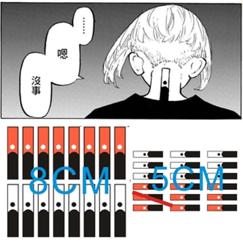 Водостойкая временная татуировка-наклейка Takerlama для косплея Токийский Мстители