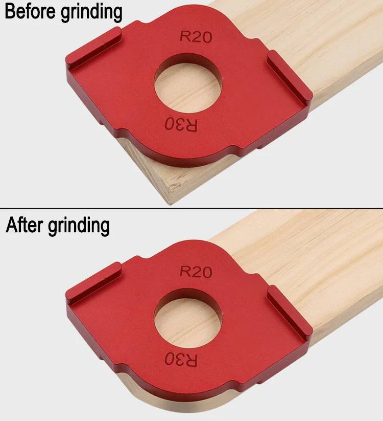 

diy positioner Engraving machine Trimming machine locator fillet arc R angle Fillet cutting Manual Template carpentry tool