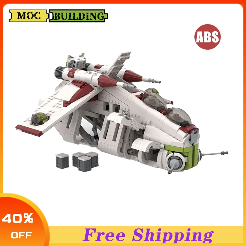 

1429PCS MOC-37069 Building Blocks Star space wars Republic Gunship Assembly Mmodel Bricks Starship Sets Boy Gift Children's TOY