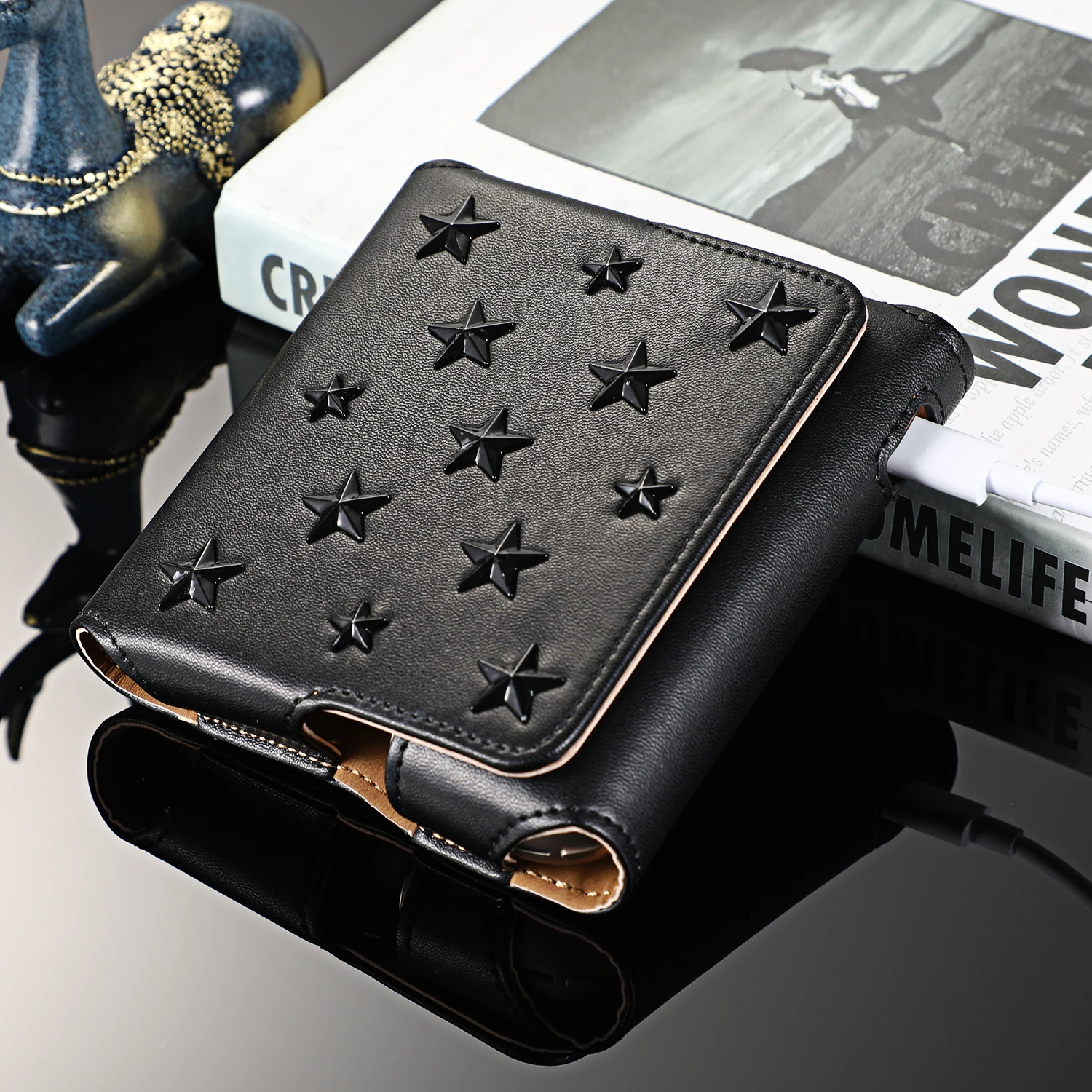 Защитный чехол для электронной сигареты IQOS 3 кожаный хранение картриджей сумка