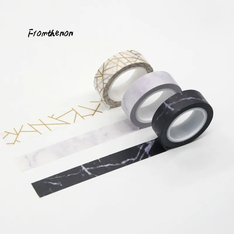 Мраморный дизайн набор бумажной ленты Washi планировщик блокнот и журналы