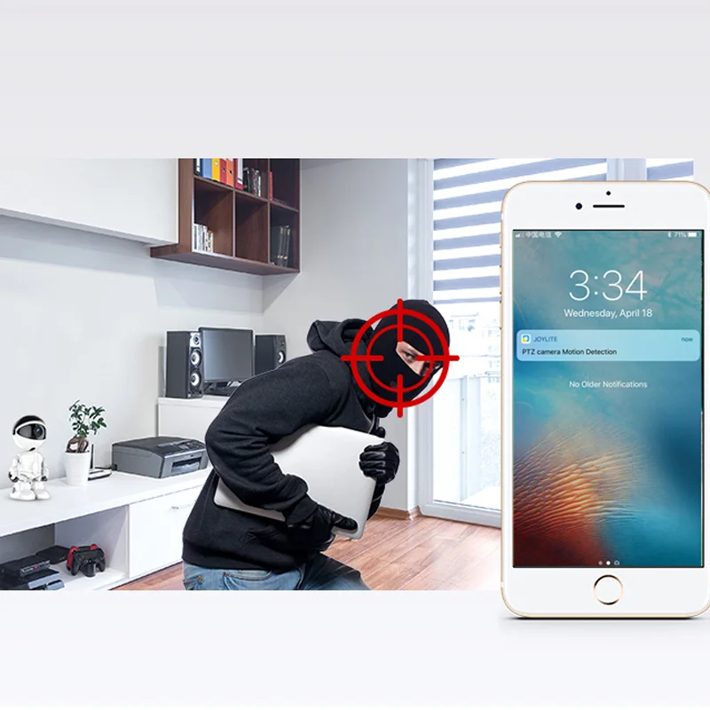 WakeView робот беспроводной P2P облачная технология IP wifi камера ночного видения многоязычные языки дистанционного наблюдения сигнализация IOS Android