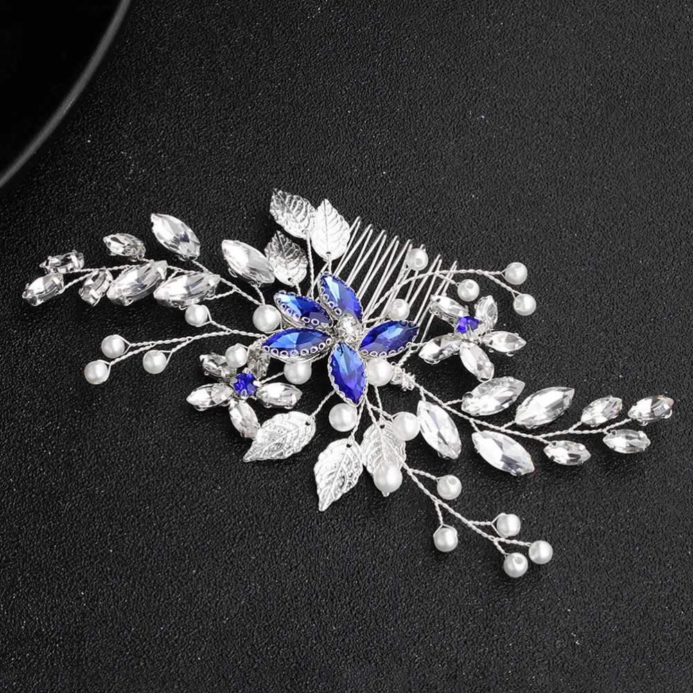 

1PC Hair Comb Rhinestone Headdress Alloy Manmade Pearl Bridal Hair Accessories Hair Decoration