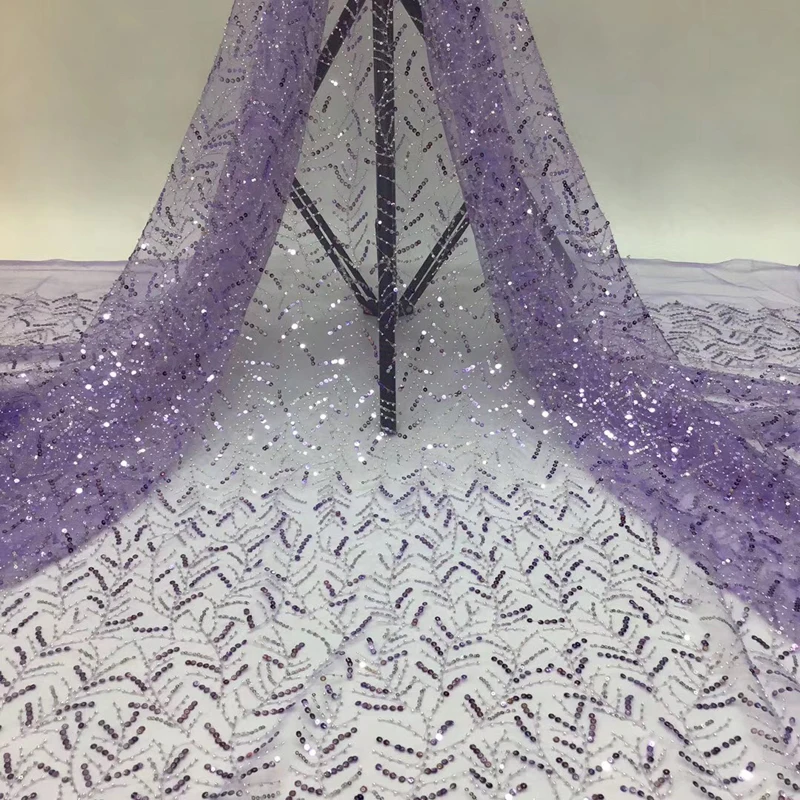 Африканская вуаль кружевная ткань светильник лые цветные бусины и блестки