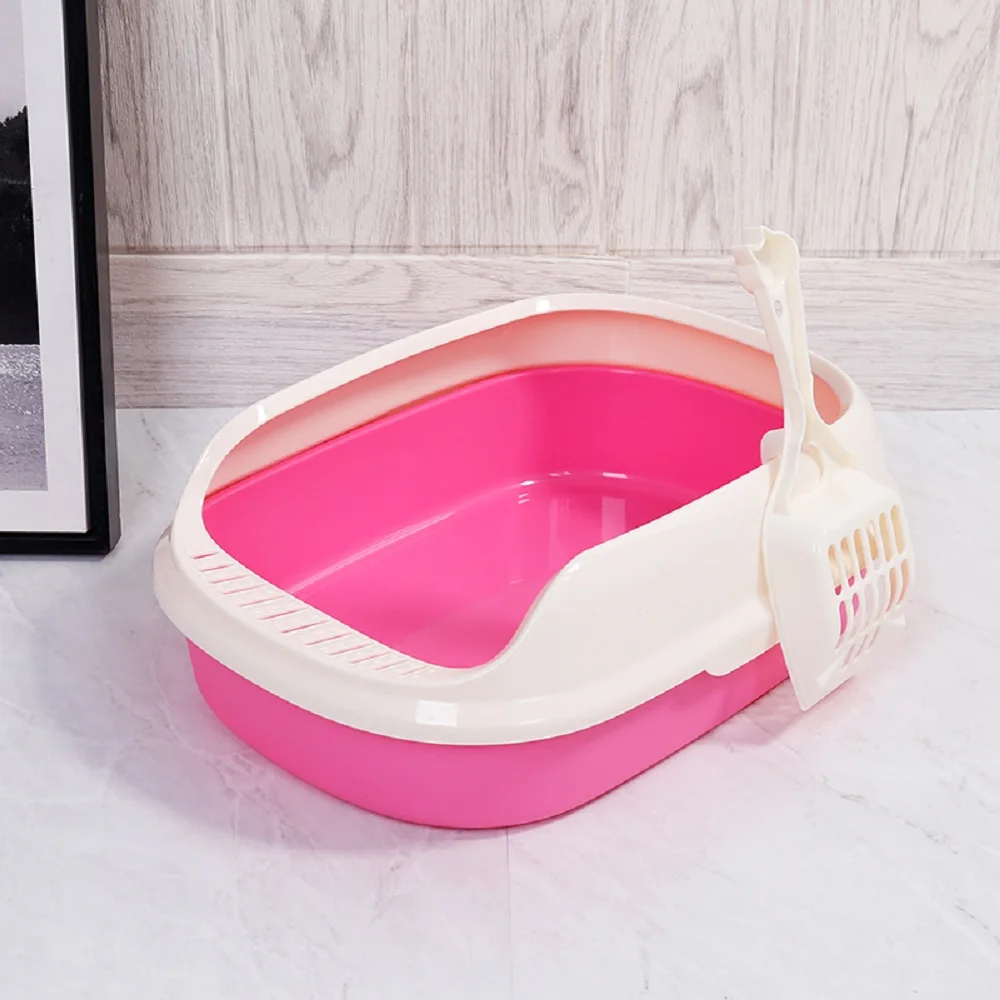 

Pet Cat Toilet Semi-enclosed high fence detachable cat litter box cat toilet Dog Tray Home Plastic Sand Box Supplies