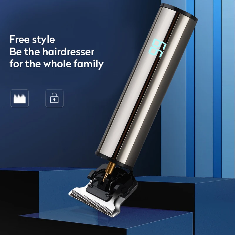 

Professional Men Hair Trimmer LCD Rechargeable Baldheaded Hair Clipper Cordless Hair Cutting Machine Beard Men Barber Trimmer