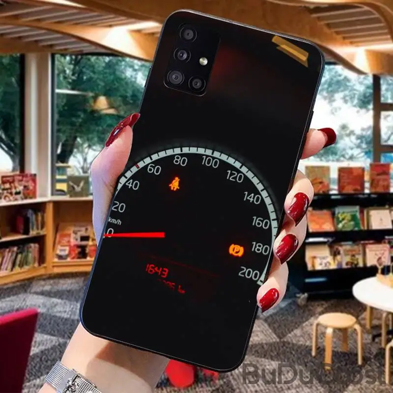 Крутой автомобильный чехол со спидометром для телефона Samsung A10 20 30 40 50 70 10S 20S 2 Core C8