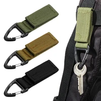 durable edc equipment nylon webbing outdoor sports accessories carabiners hang buckle strap belt clips keychain