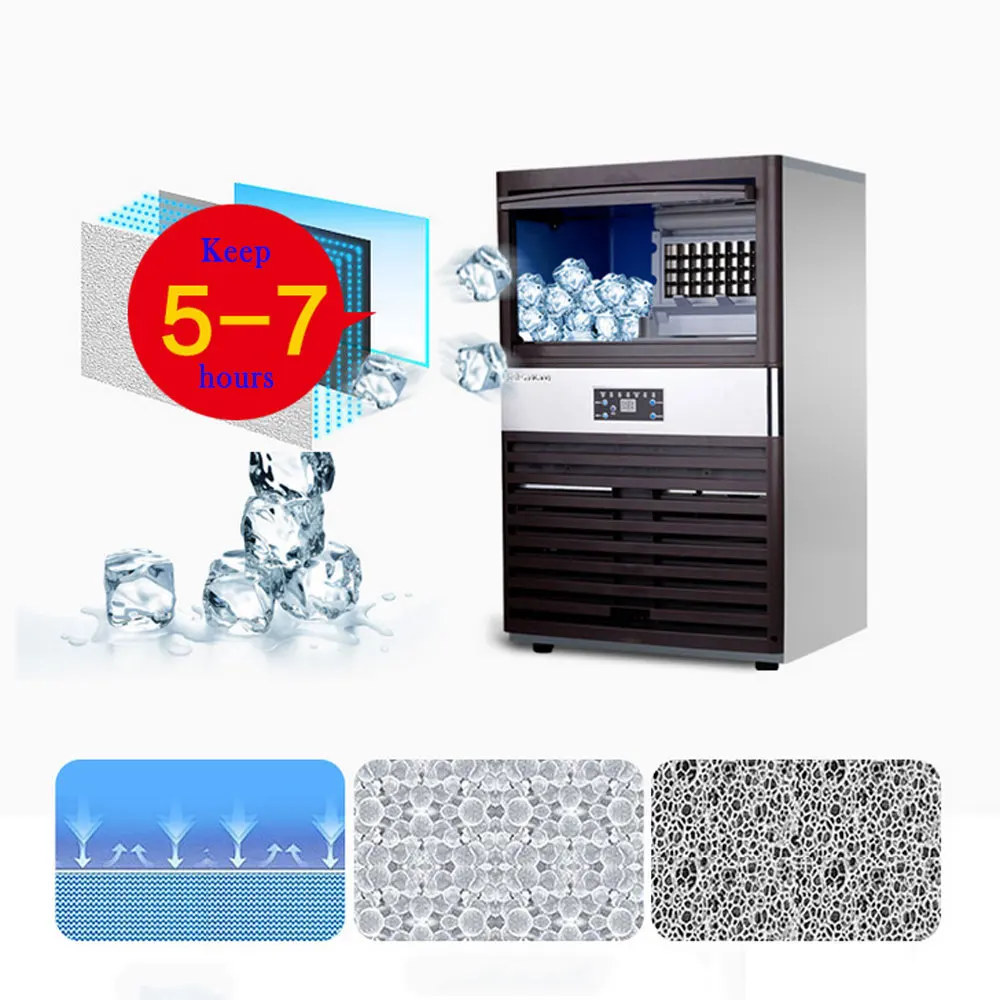 70 кг/24 ч льдогенератор 110 V/220 V машина для производства льда молока Чай/маленький бар/Кофе цех автоматической большое хранение аппарат для кубиков льда