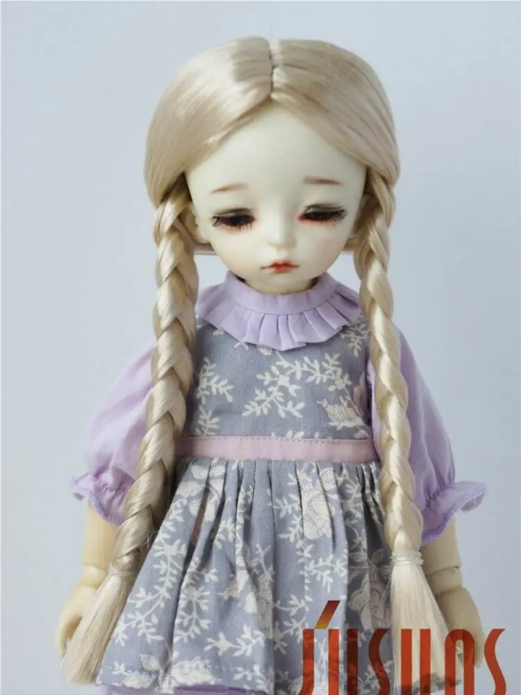 

Парики YOSD JD103 для шарнирной куклы, красивые длинные искусственные волосы со средним разделением, аксессуары для кукол размером 6-7 дюймов