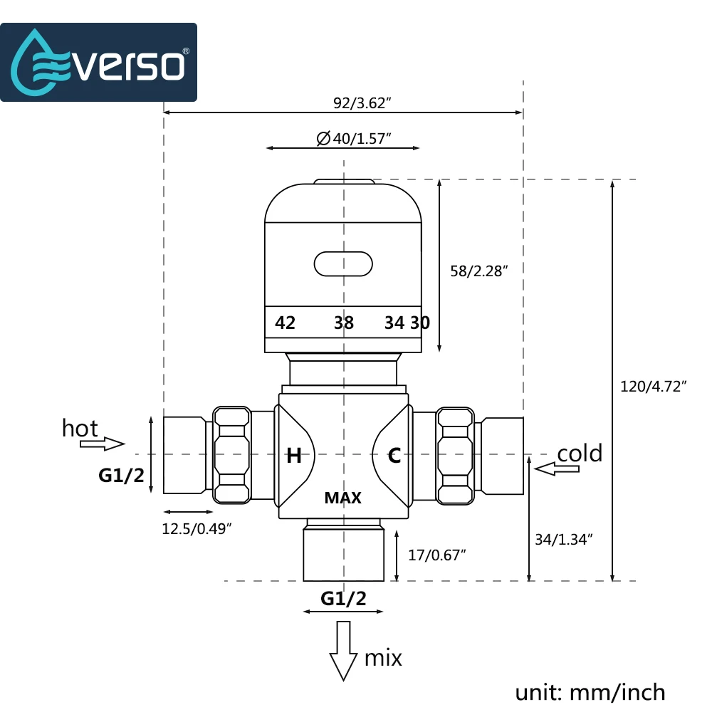 

Thermostatic Mixing Valve & Staianless Steel Shattaf Bidet Spray Shower Set Sprayer Douche kit Temperature Thermostatic mixer